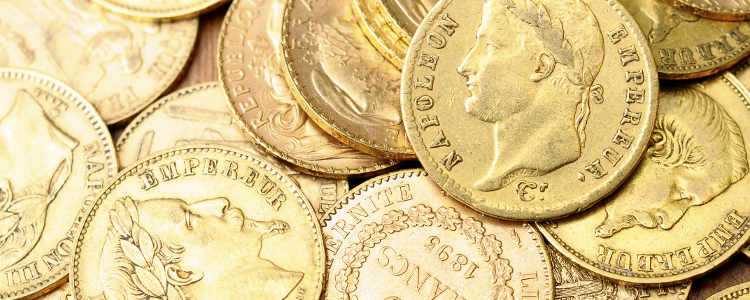 Reinigung von Goldmünzen, Goldbarren und Goldschmuck