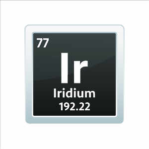 Iridium - Ordnungszahl 77